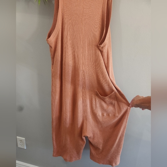 Free People Beach Ribbed Cropped Jumpsuit - Picture 6 of 9